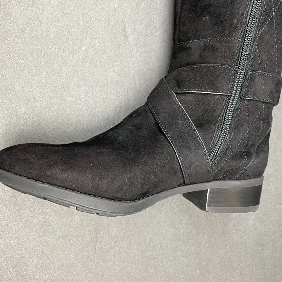 NWB DKNY Mattie Quilted Suede Knee-High Boots - Picture 8 of 8